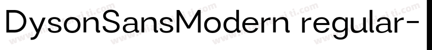 DysonSansModern regular字体转换